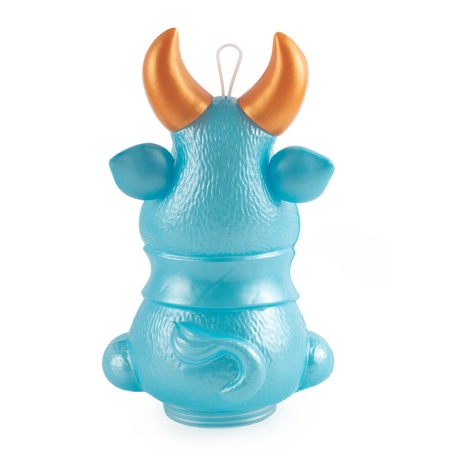 Новогодняя упаковка «Гаврюша» (голубой с золотыми рогами) ПБ-03з